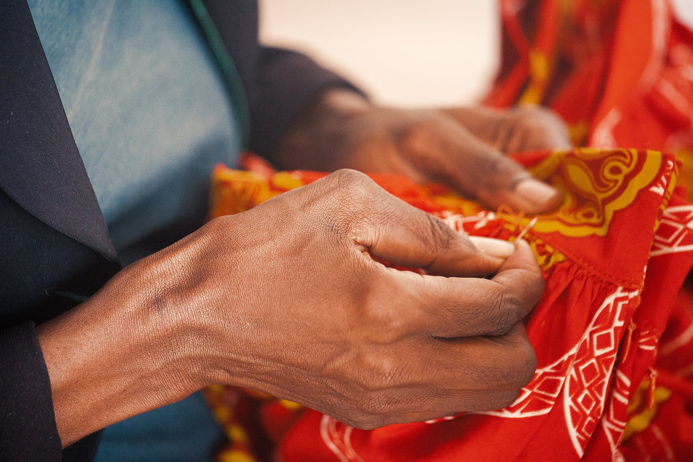 Woman Sewing, Rwanda